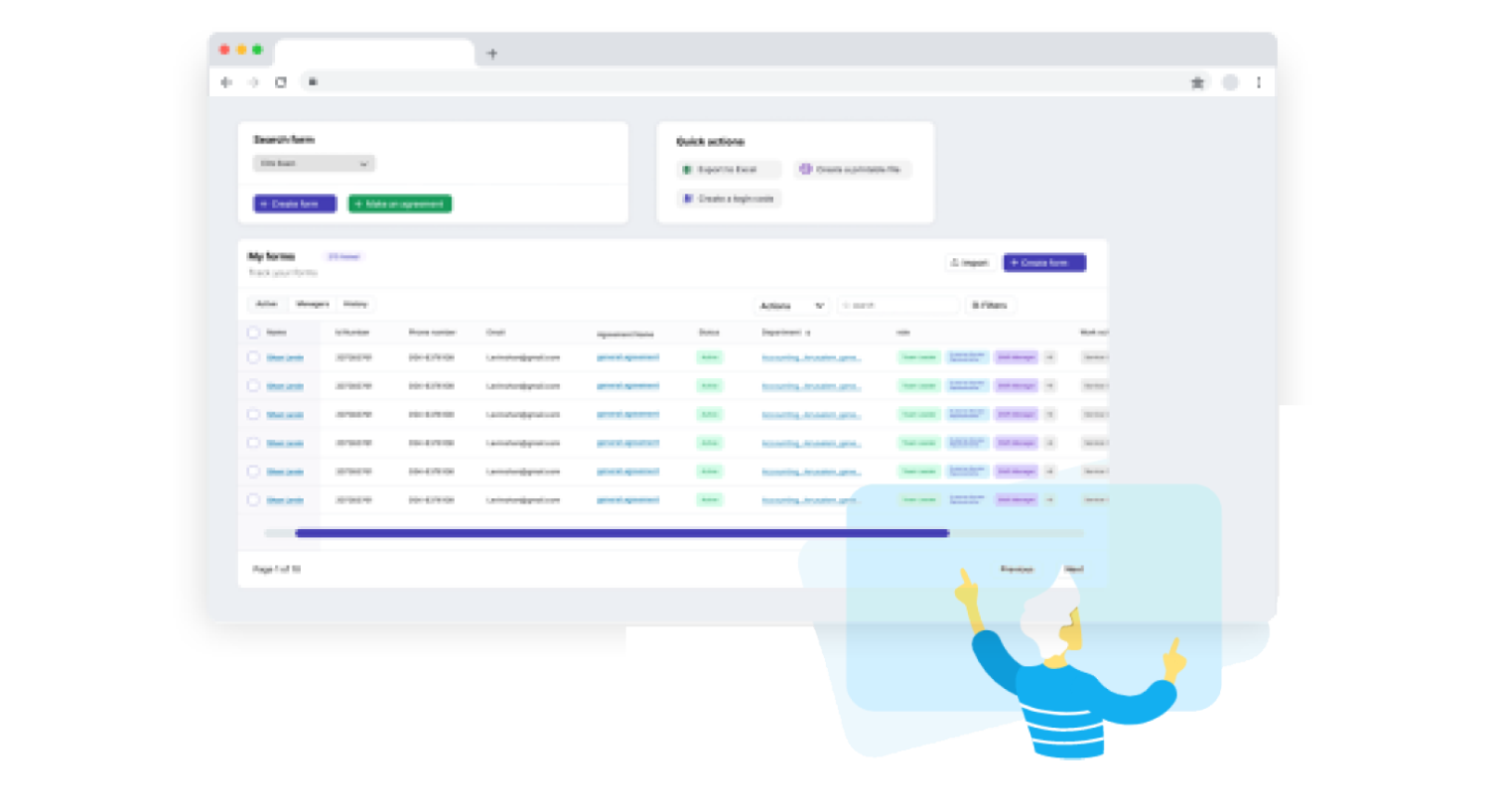 מעקב אחר טפסים ובקשות